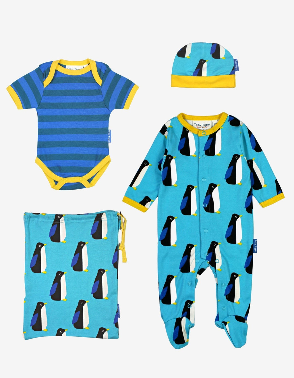 Toby Tiger Organic Baby Gift Set - Penguin Print - Baby&More
