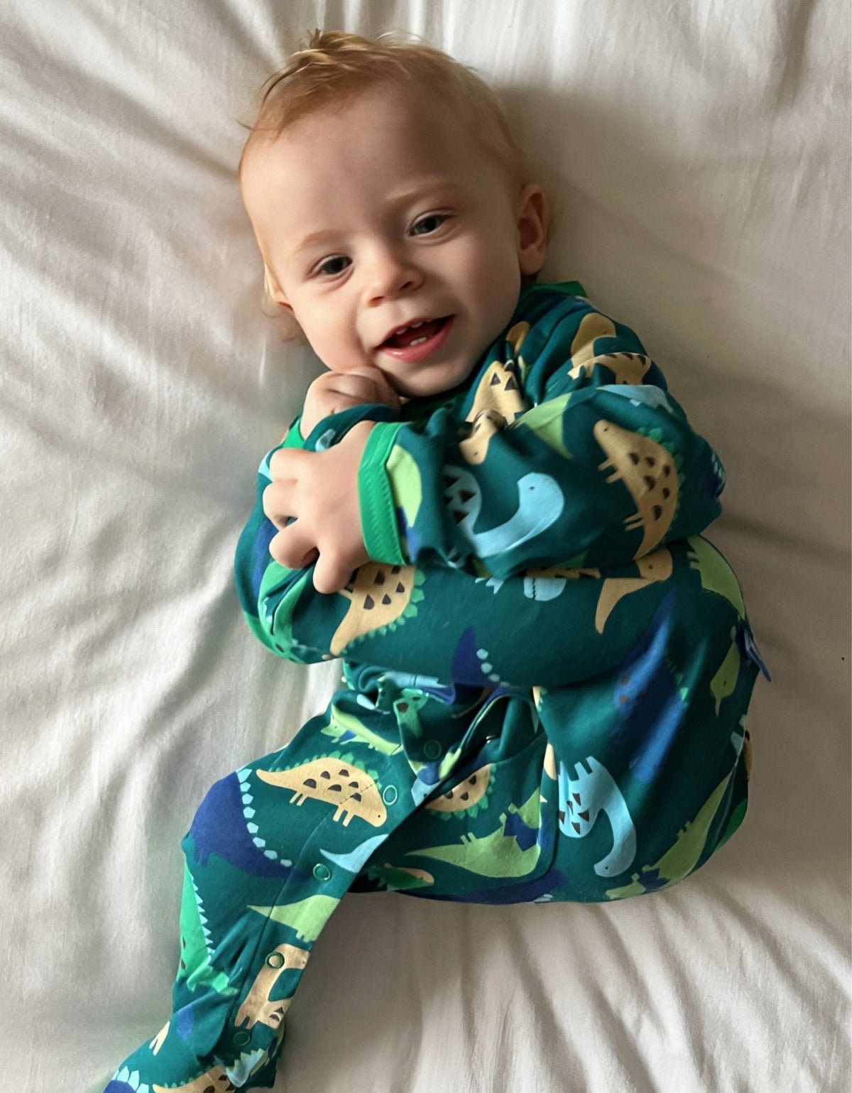 Toby Tiger Organic Baby Gift Set - Tonal Dinosaur Print - Baby&More