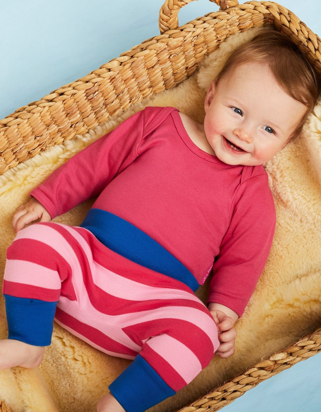 Toby Tiger Organic Basic Long-Sleeved Baby Bodysuit - Pink - Baby&More