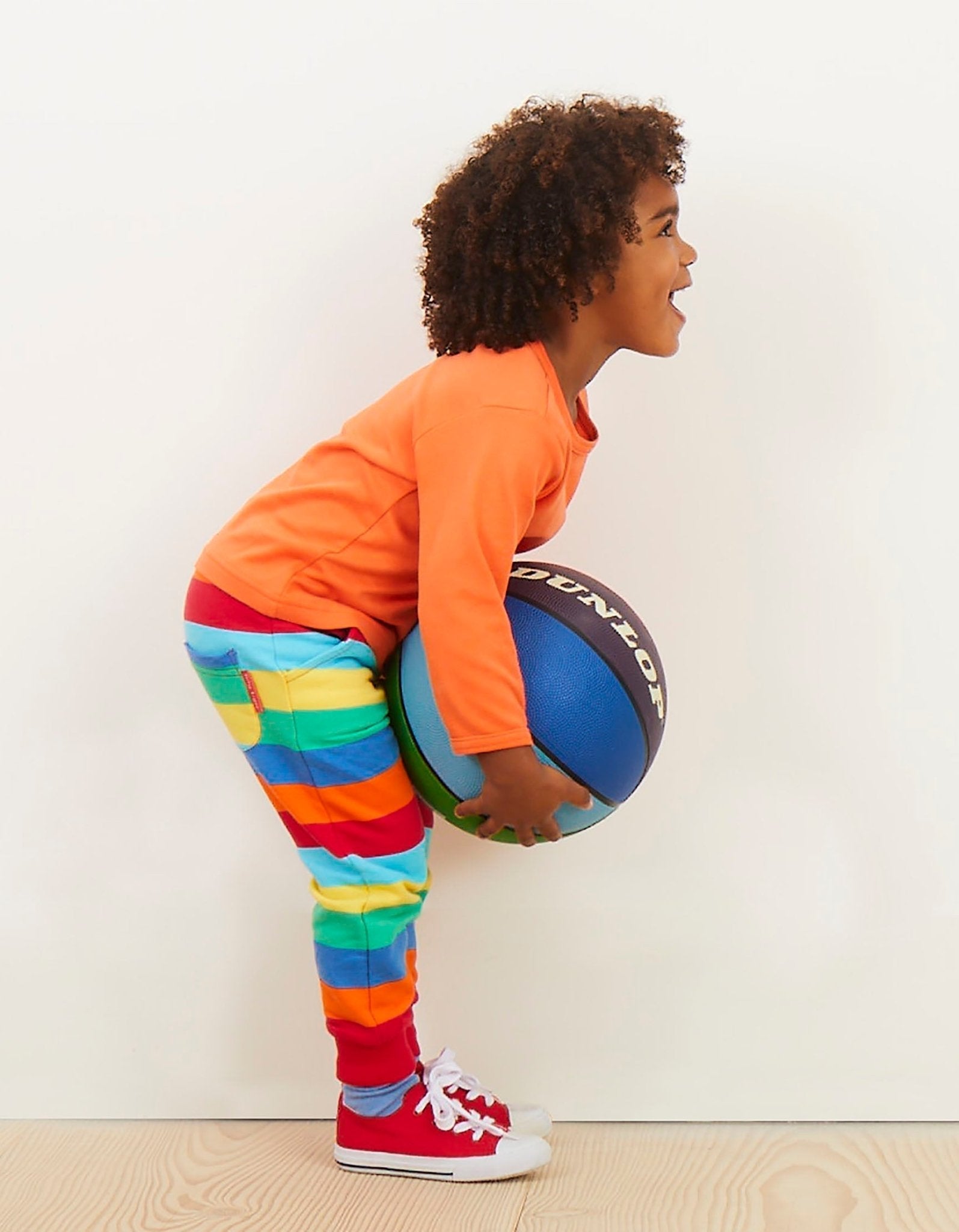 Toby Tiger Organic Basic Long - Sleeved T-Shirt - Orange - Baby&More