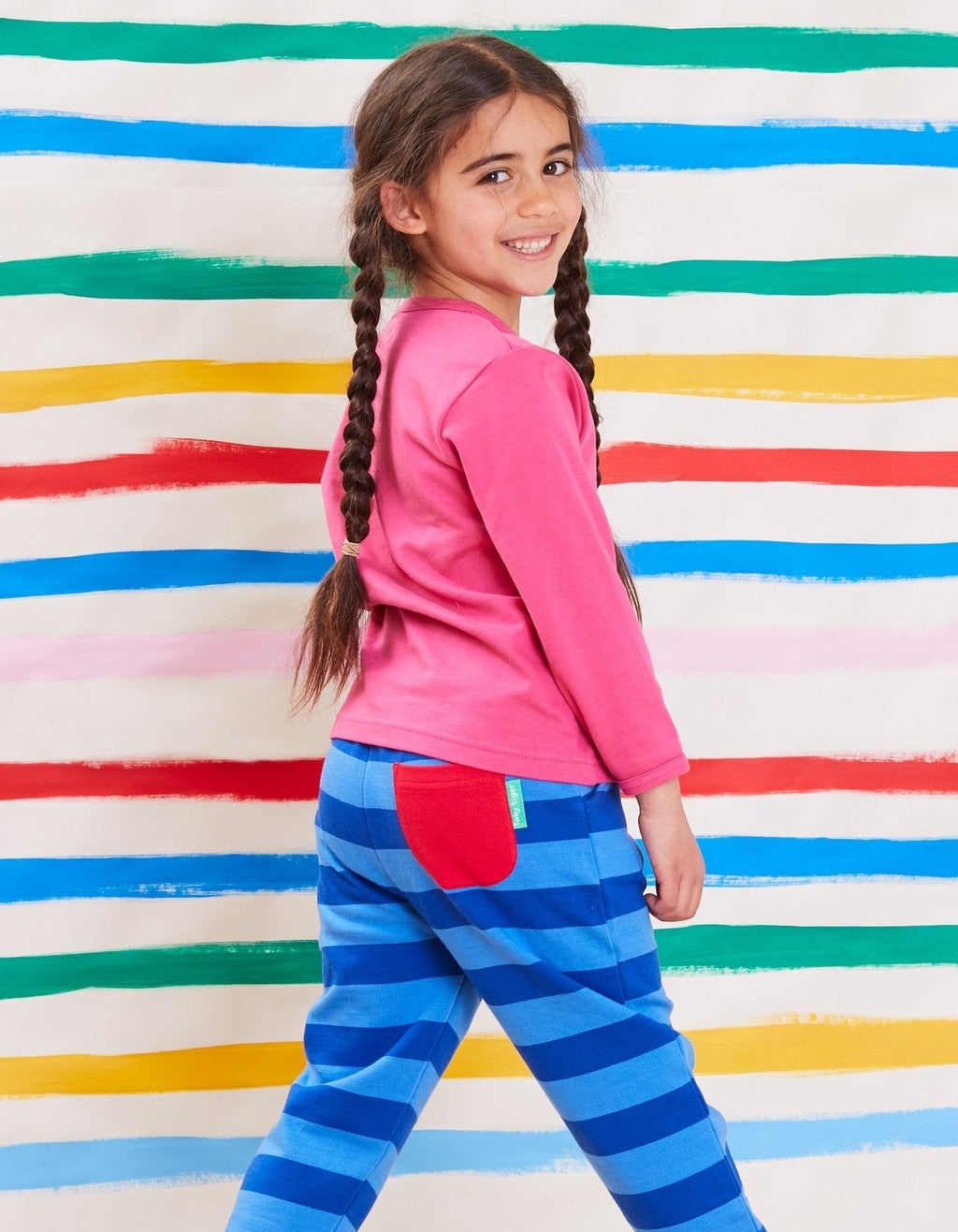 Toby Tiger Organic Basic Long - Sleeved T-Shirt - Pink - Baby&More