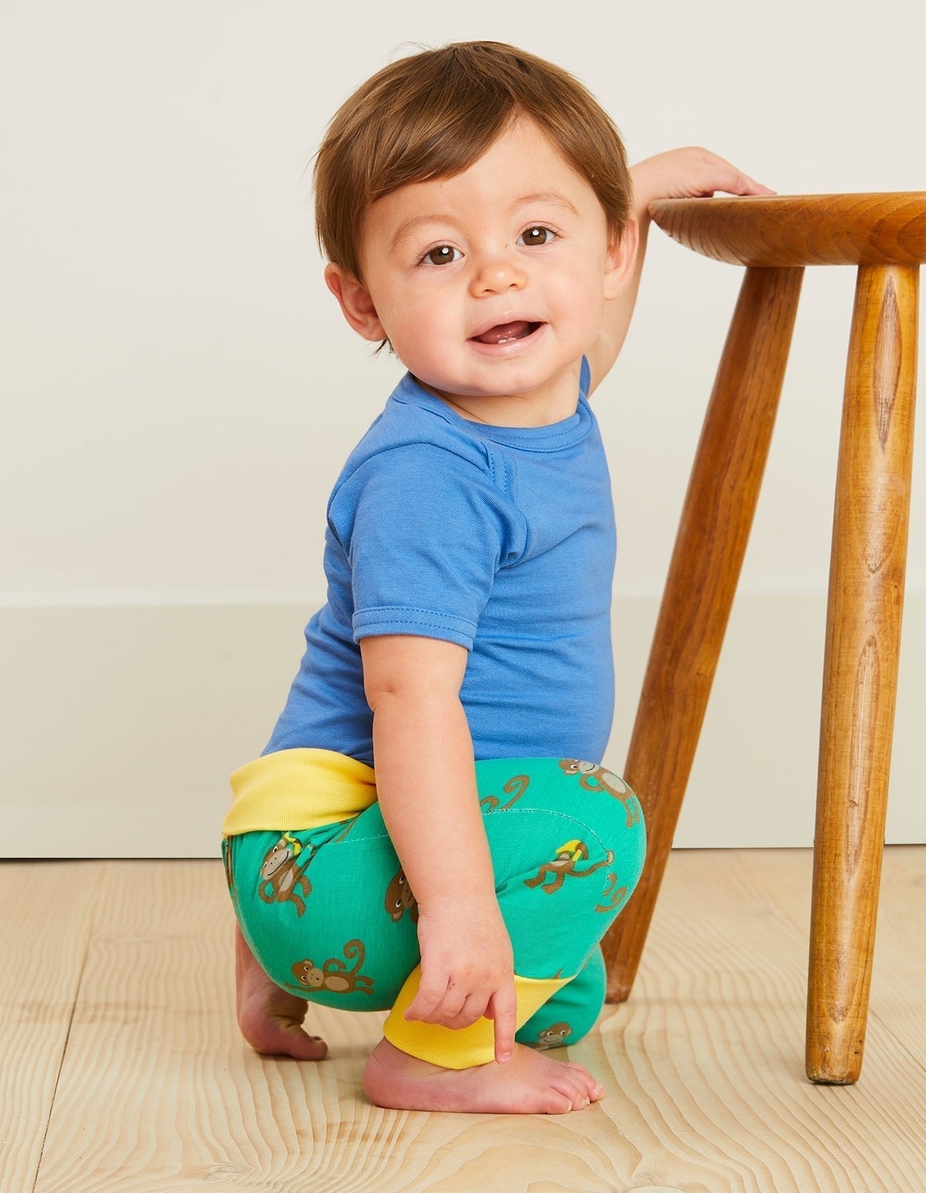 Toby Tiger Organic Basic Short-Sleeved Baby Bodysuit - Blue - Baby&More