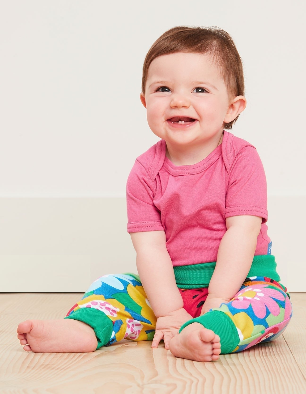 Toby Tiger Organic Basic Short-Sleeved Baby Bodysuit - Pink - Baby&More