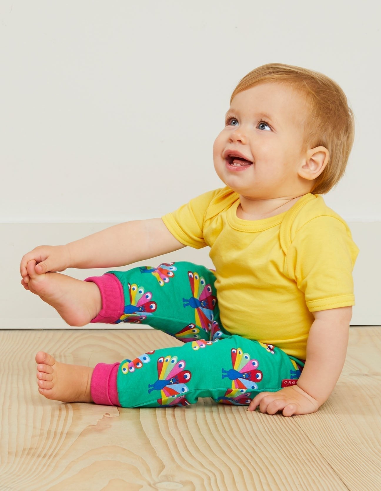 Toby Tiger Organic Basic Short-Sleeved Baby Bodysuit - Yellow - Baby&More