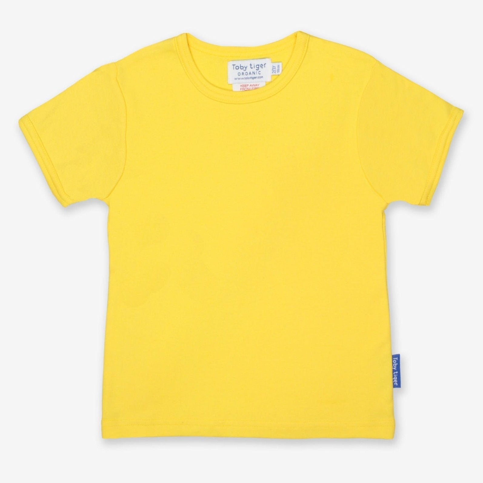 Toby Tiger Organic Basic Short - Sleeved T-Shirt - Yellow - Baby&More