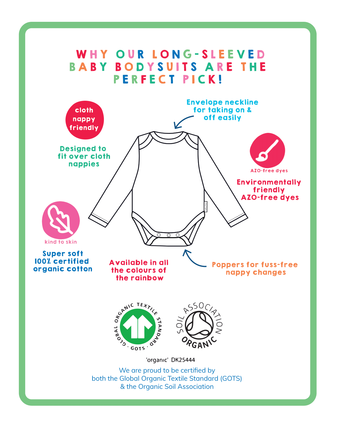 Toby Tiger Organic Bodysuit - Blue Breton - Baby&More