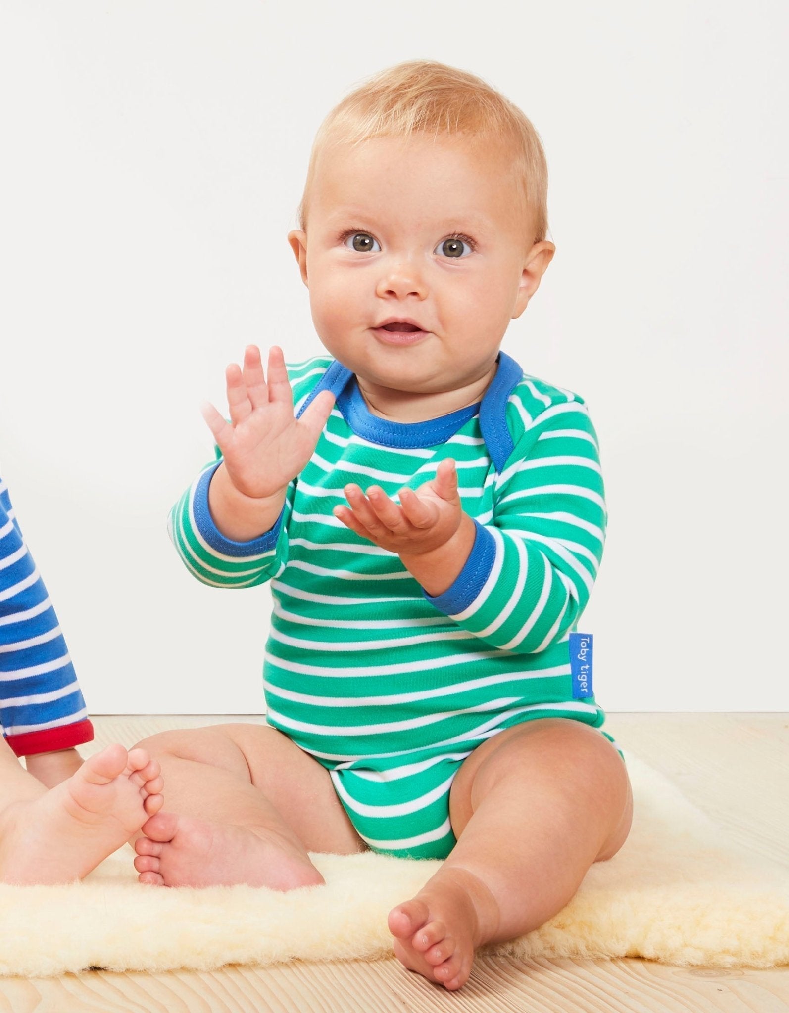 Toby Tiger Organic Bodysuit - Green Breton - Baby&More