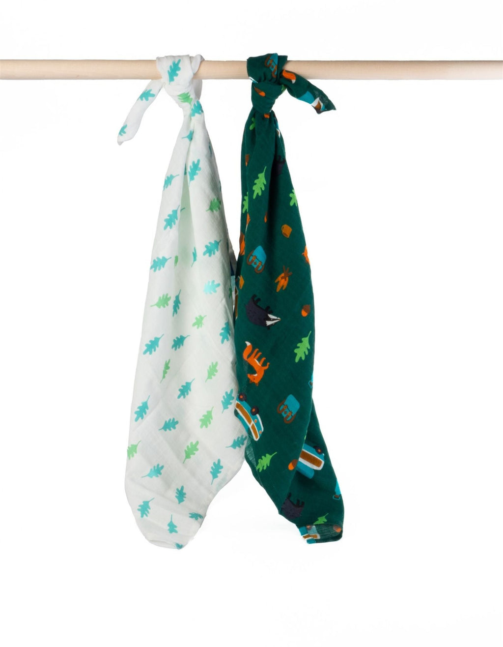 Toby Tiger Organic Campervan Print Muslin - 2 Pack - Baby&More