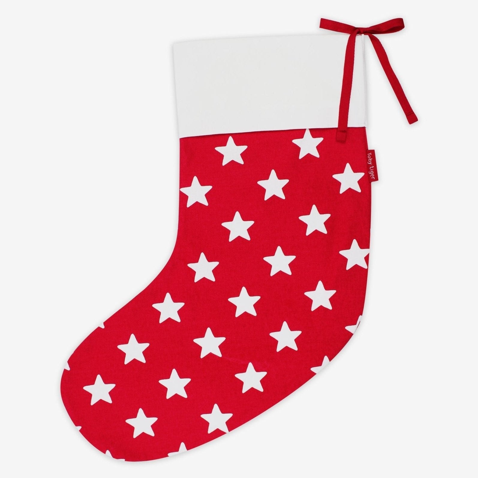 Toby Tiger Organic Christmas Stocking - Red Star - Baby&More