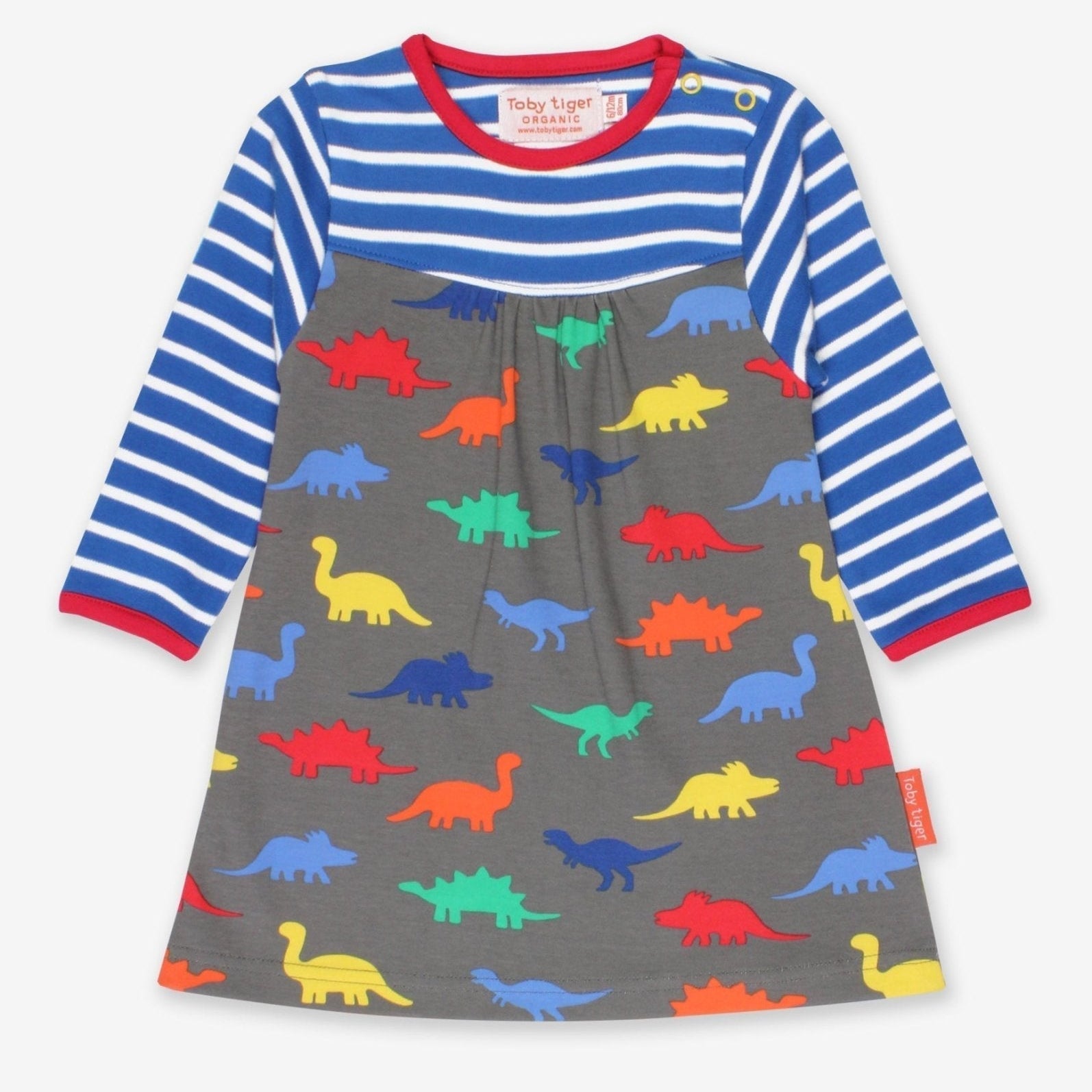 Toby Tiger Organic Dress - Dinosaur Print - Baby&More