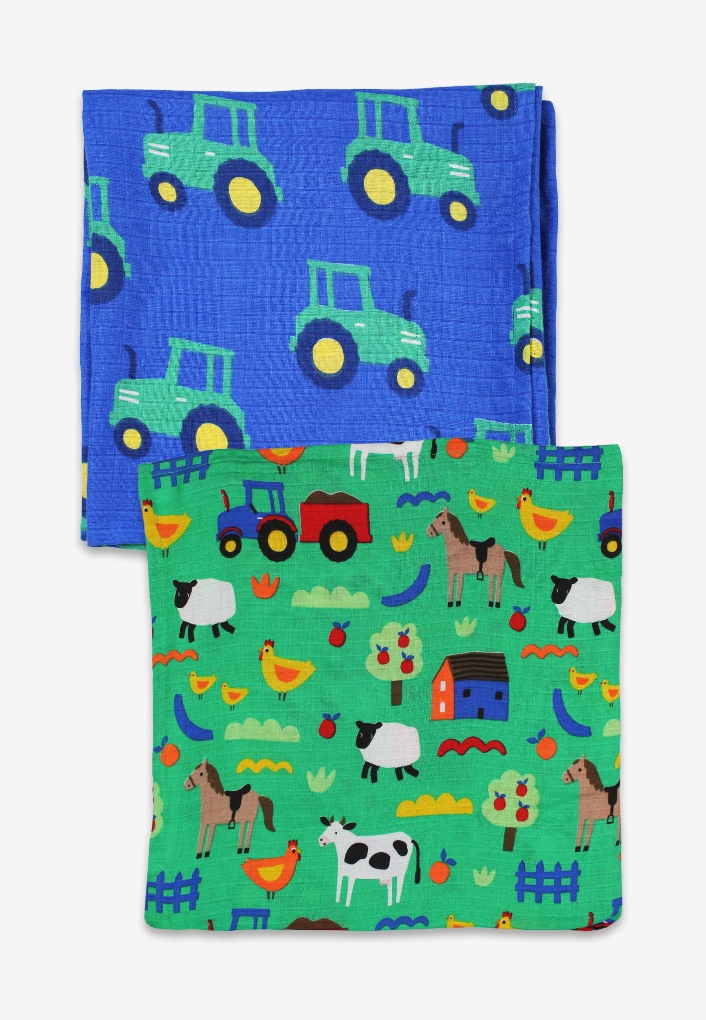 Toby Tiger Organic Hillside Print Muslin - 2 Pack - Baby&More