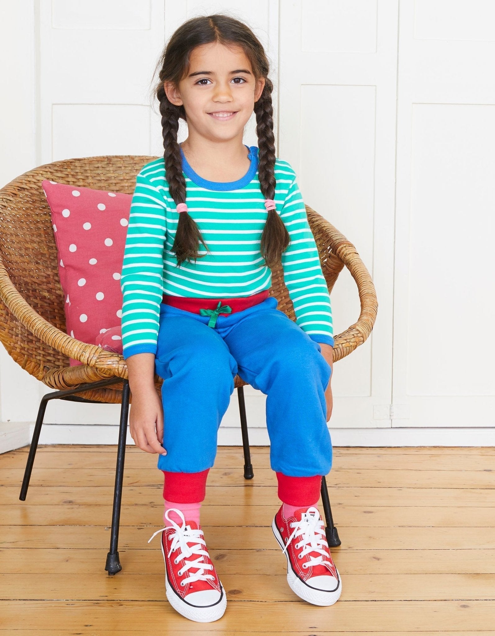 Toby Tiger Organic Joggers - Blue - Baby&More