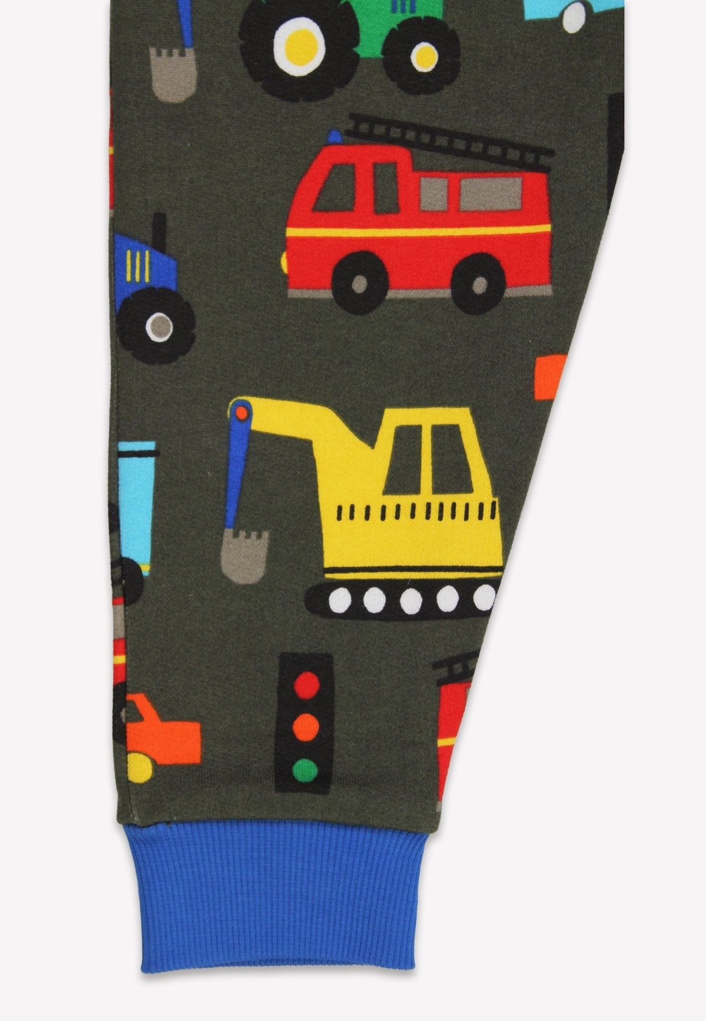 Toby Tiger Organic Joggers - Transport Print - Baby&More