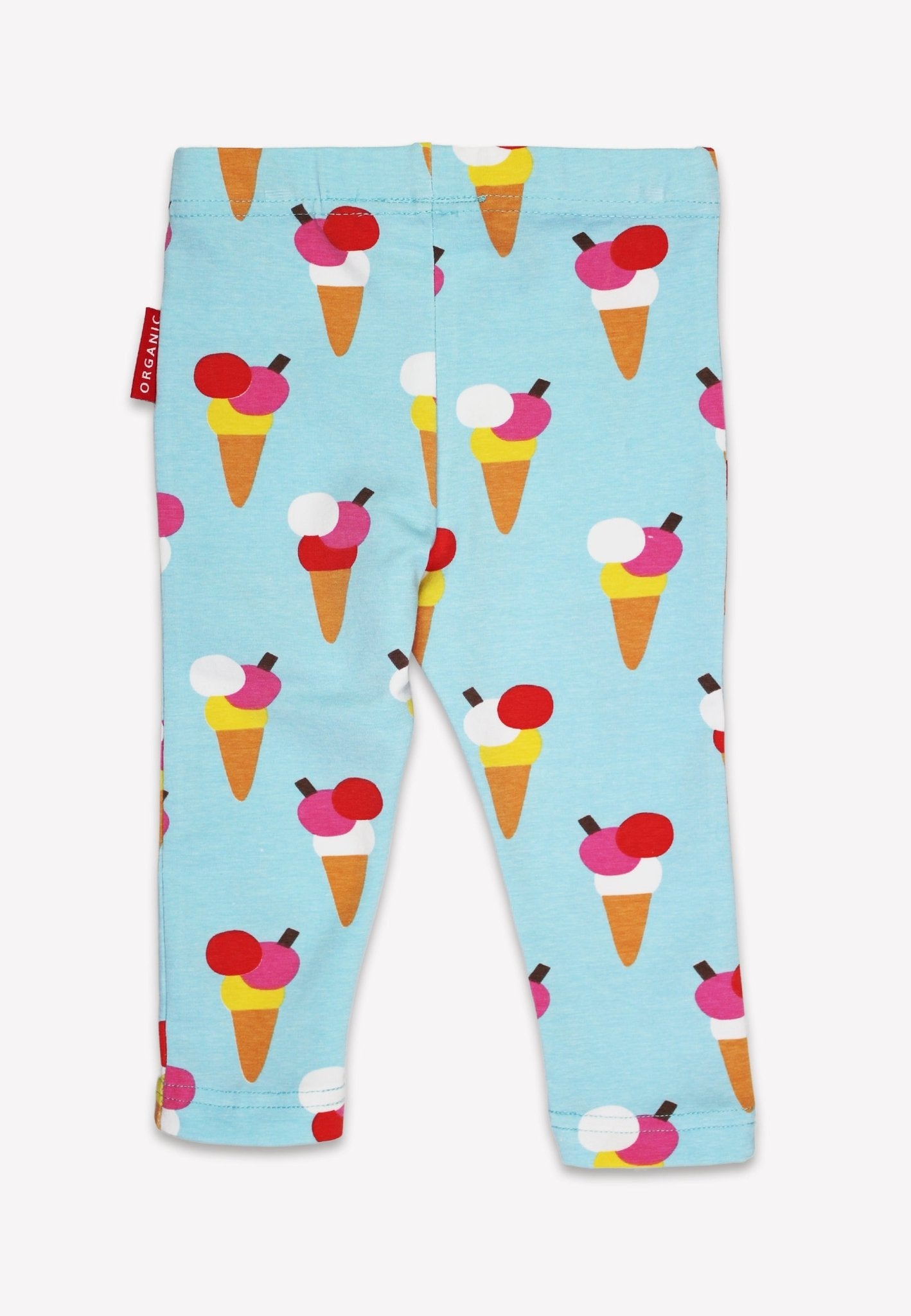 Toby Tiger Organic Leggings - Ice Cream Cones Print - Baby&More