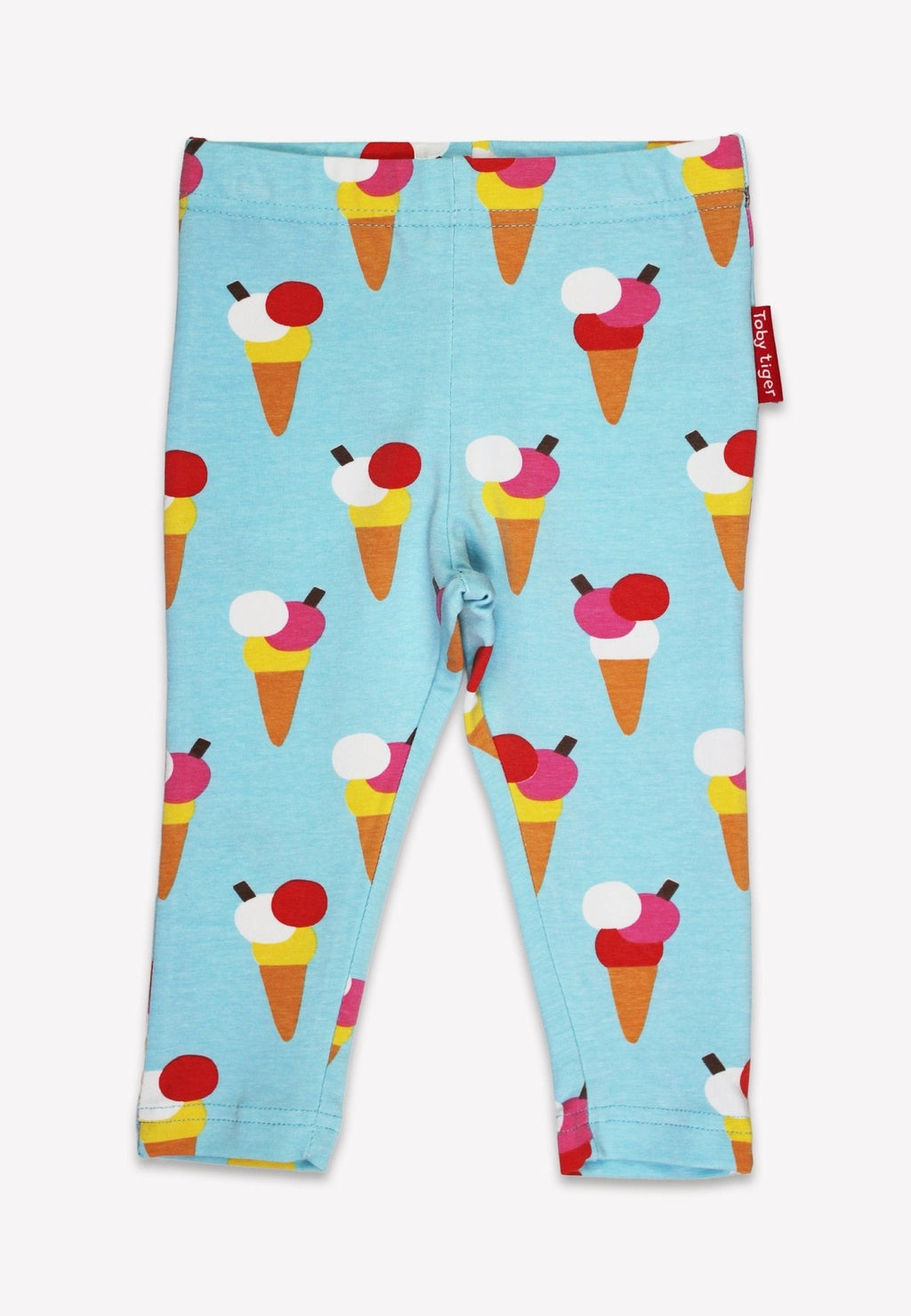 Toby Tiger Organic Leggings - Ice Cream Cones Print - Baby&More