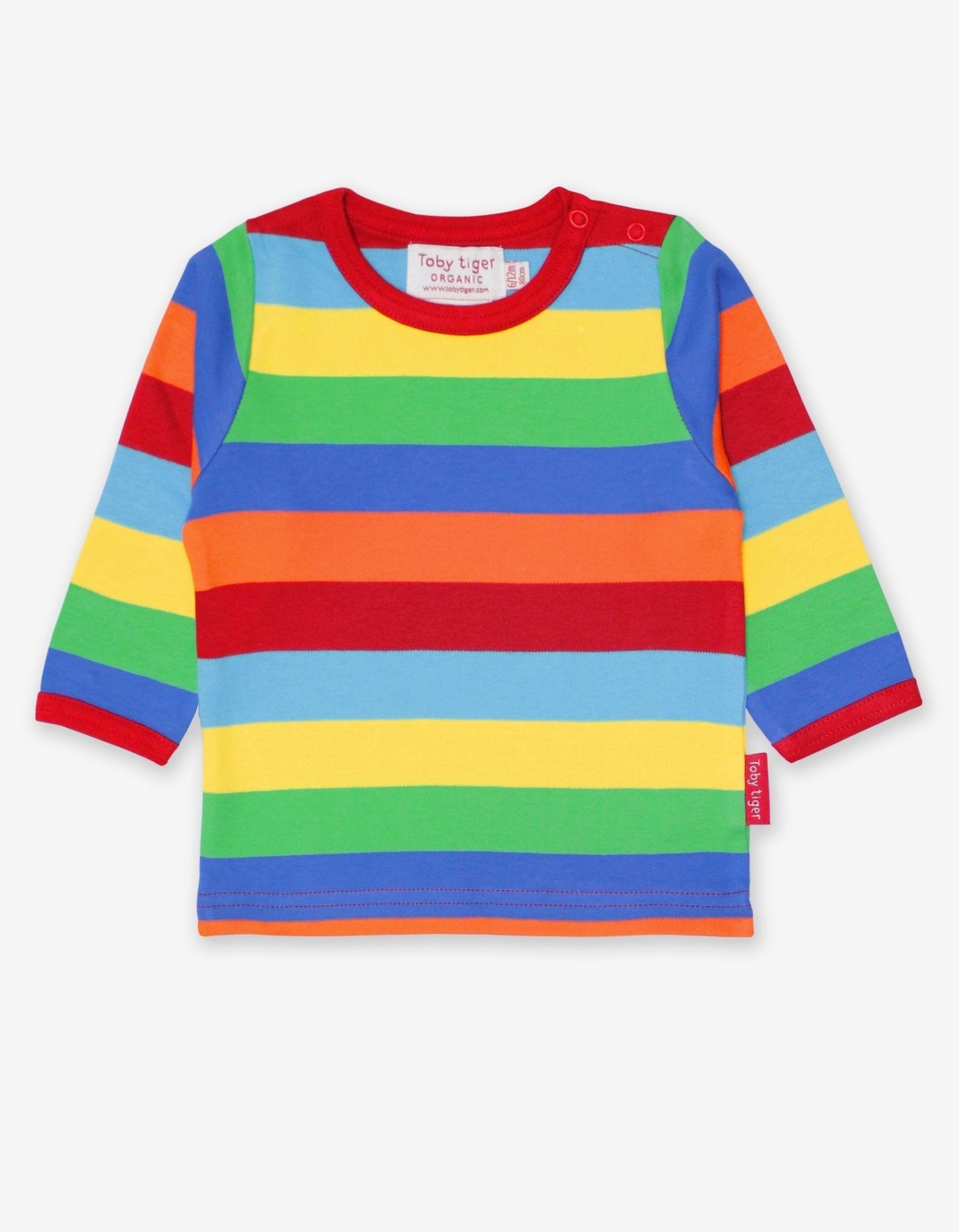 Toby Tiger Organic Long - Sleeved T-Shirt - Multi Stripe - Baby&More