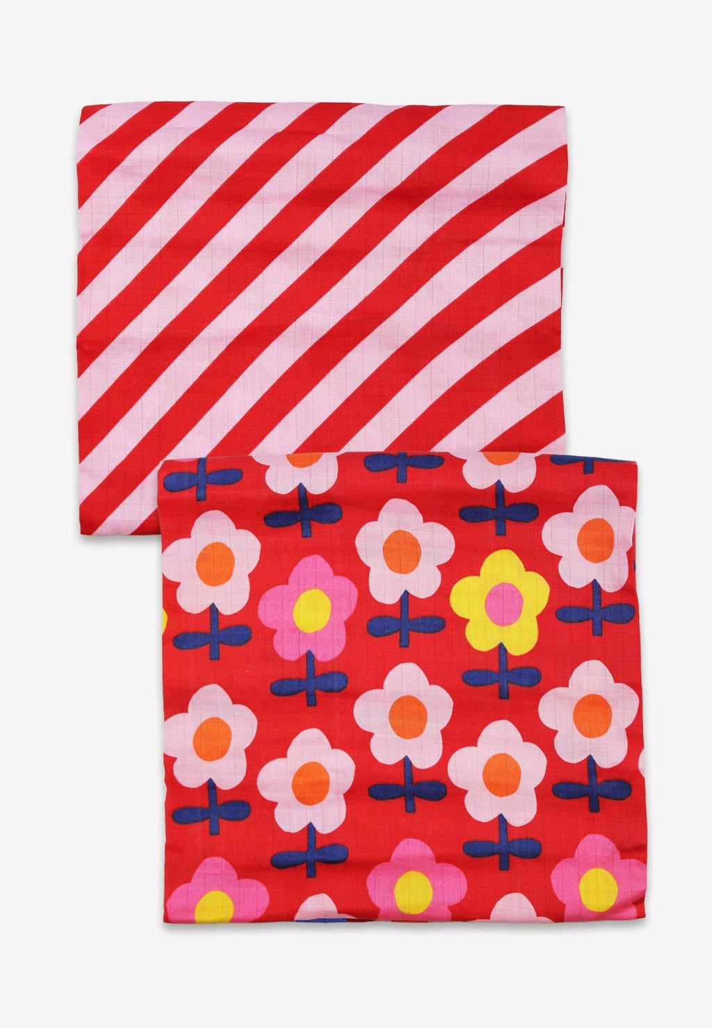 Toby Tiger Organic Pink Flower Muslin - 2 Pack - Baby&More