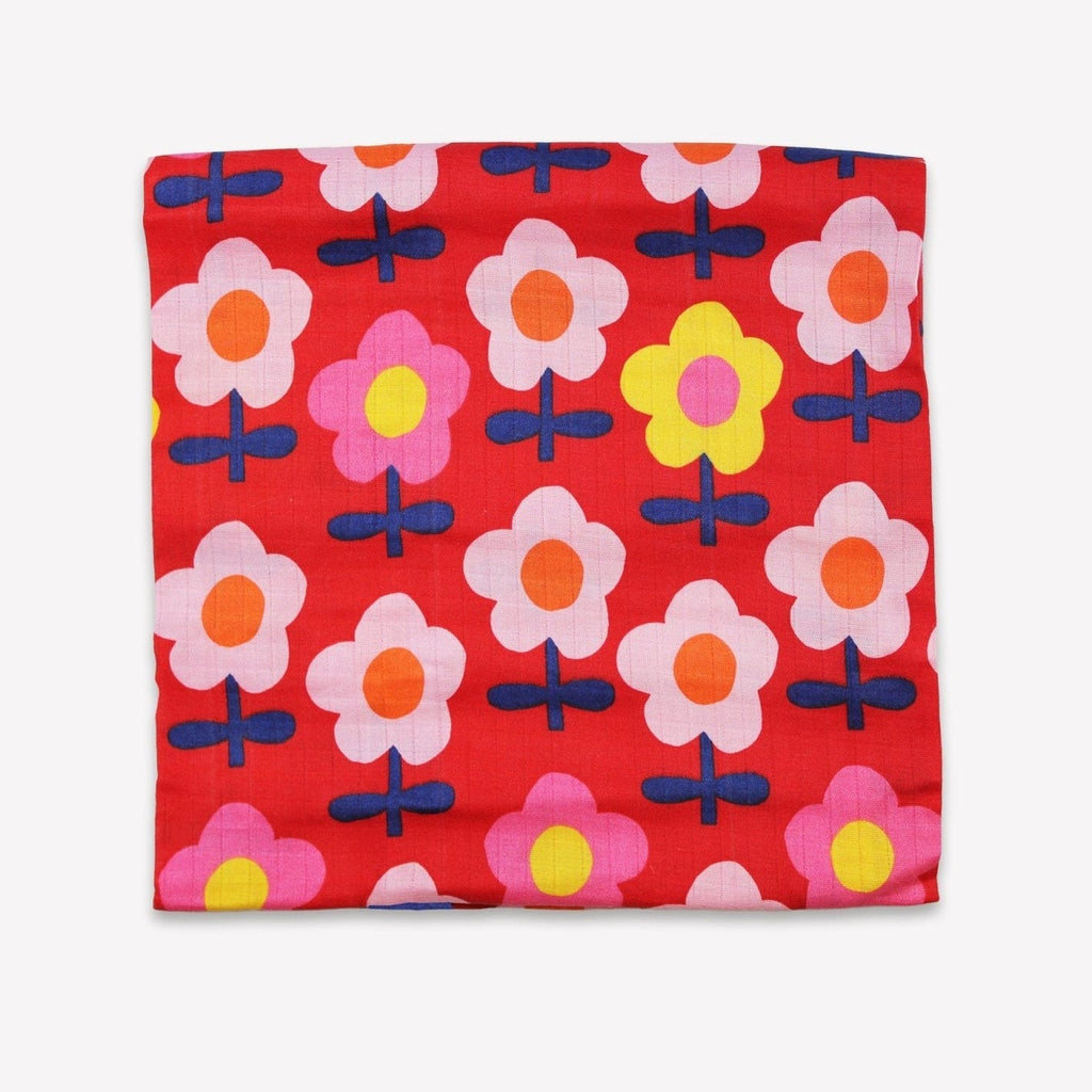 Toby Tiger Organic Pink Flower Muslin - 2 Pack - Baby&More