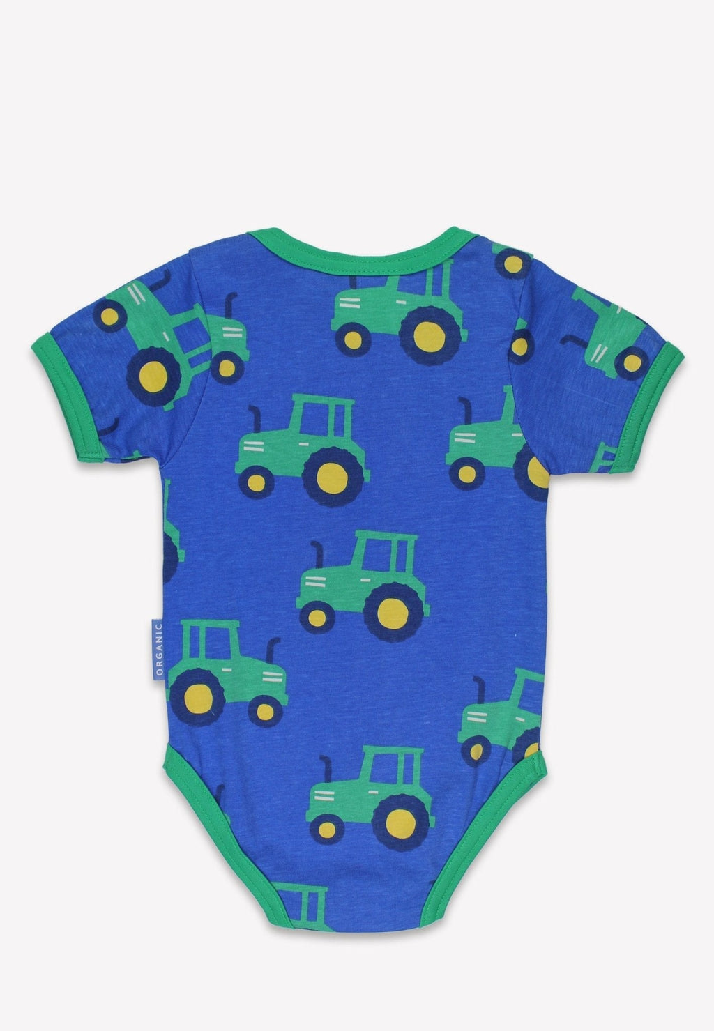 Toby Tiger Organic Print Baby Bodysuit - Hillside Tractor - Baby&More