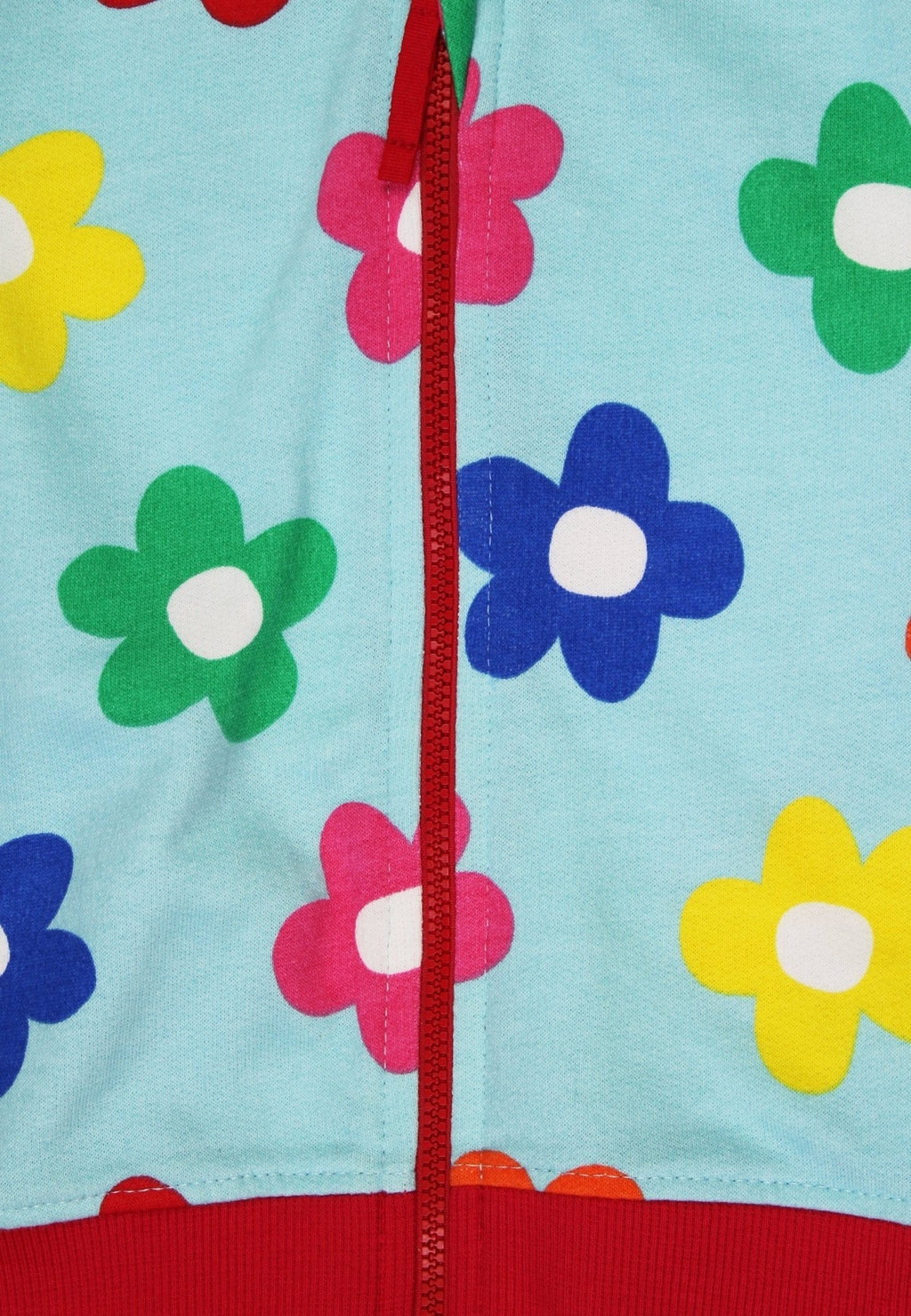 Toby Tiger Organic Print Hoodie - Rainbow Bloom - Baby&More