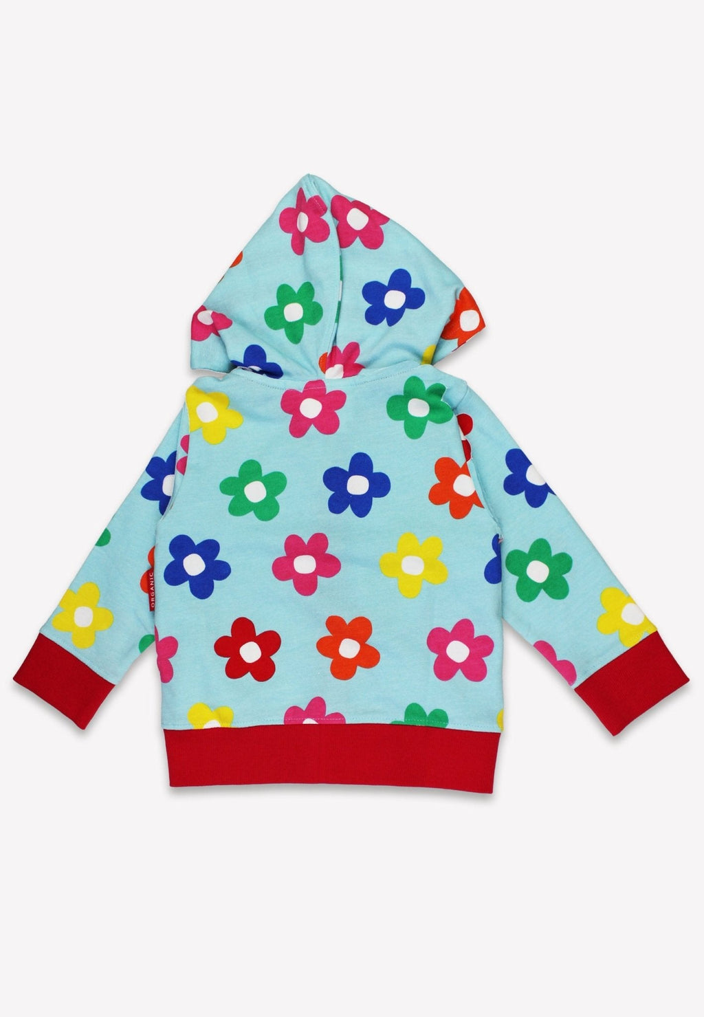 Toby Tiger Organic Print Hoodie - Rainbow Bloom - Baby&More