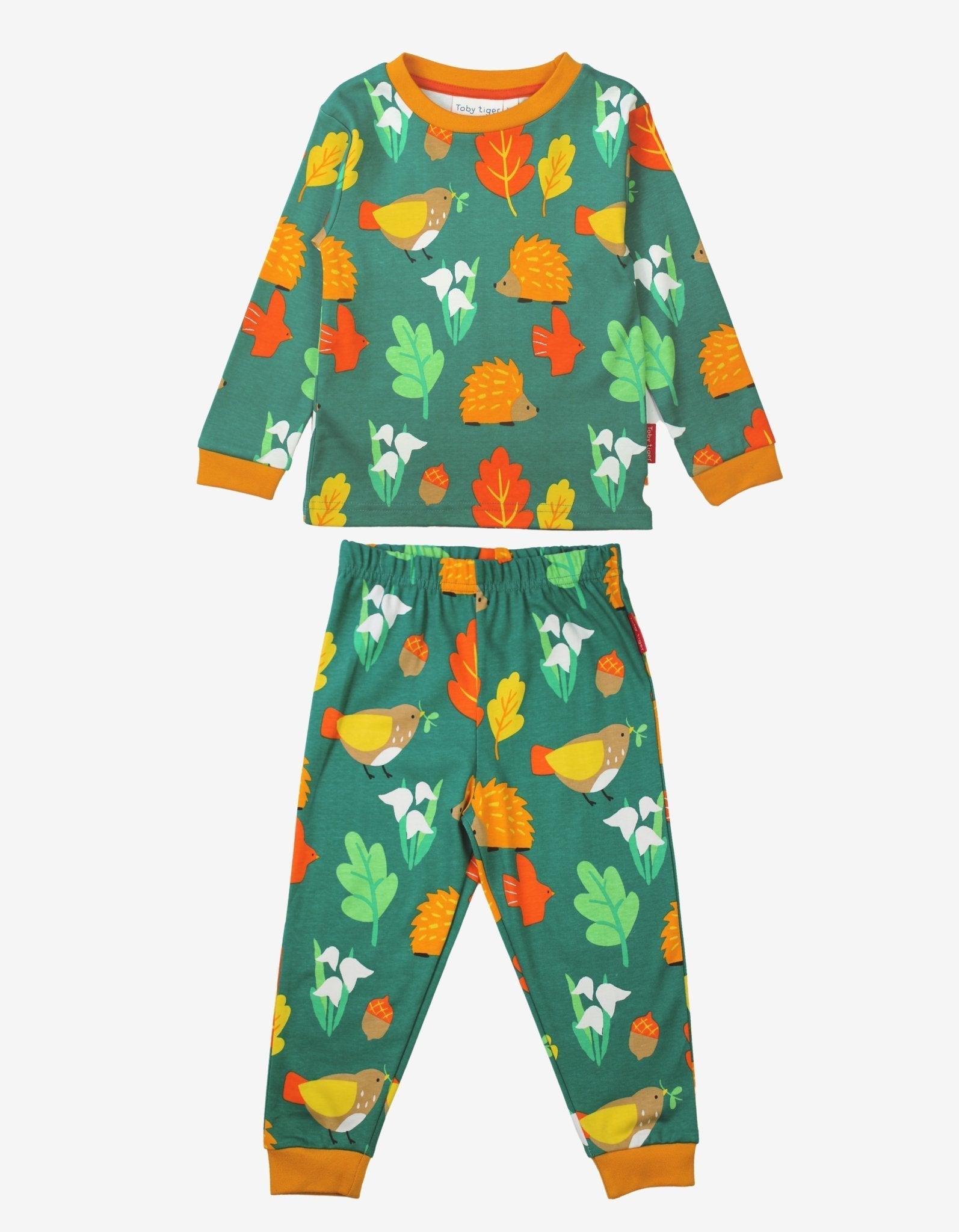 Toby Tiger Organic Pyjamas - Autumn Print - Baby&More