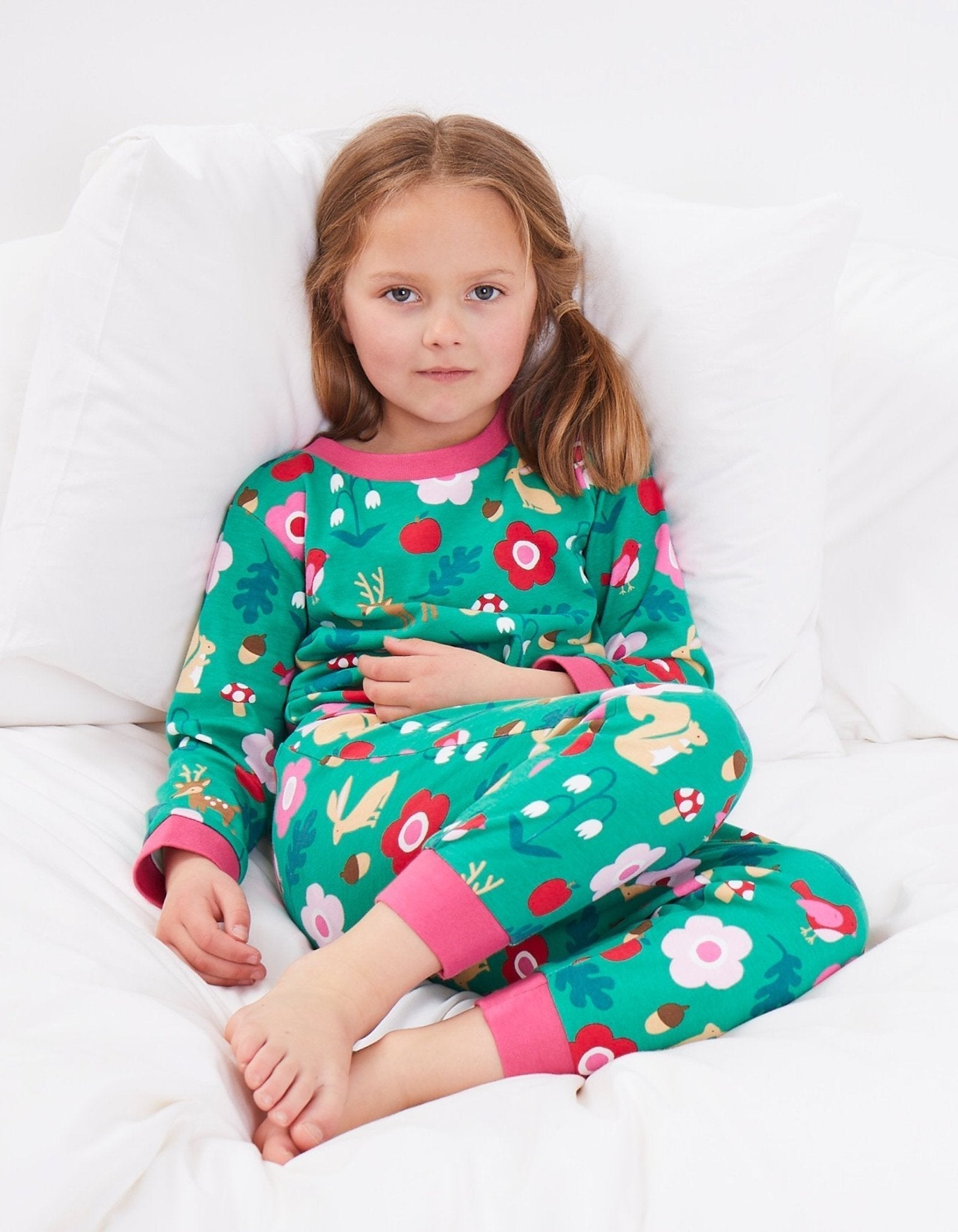 Toby Tiger Organic Pyjamas - Forest Adventure Print - Baby&More