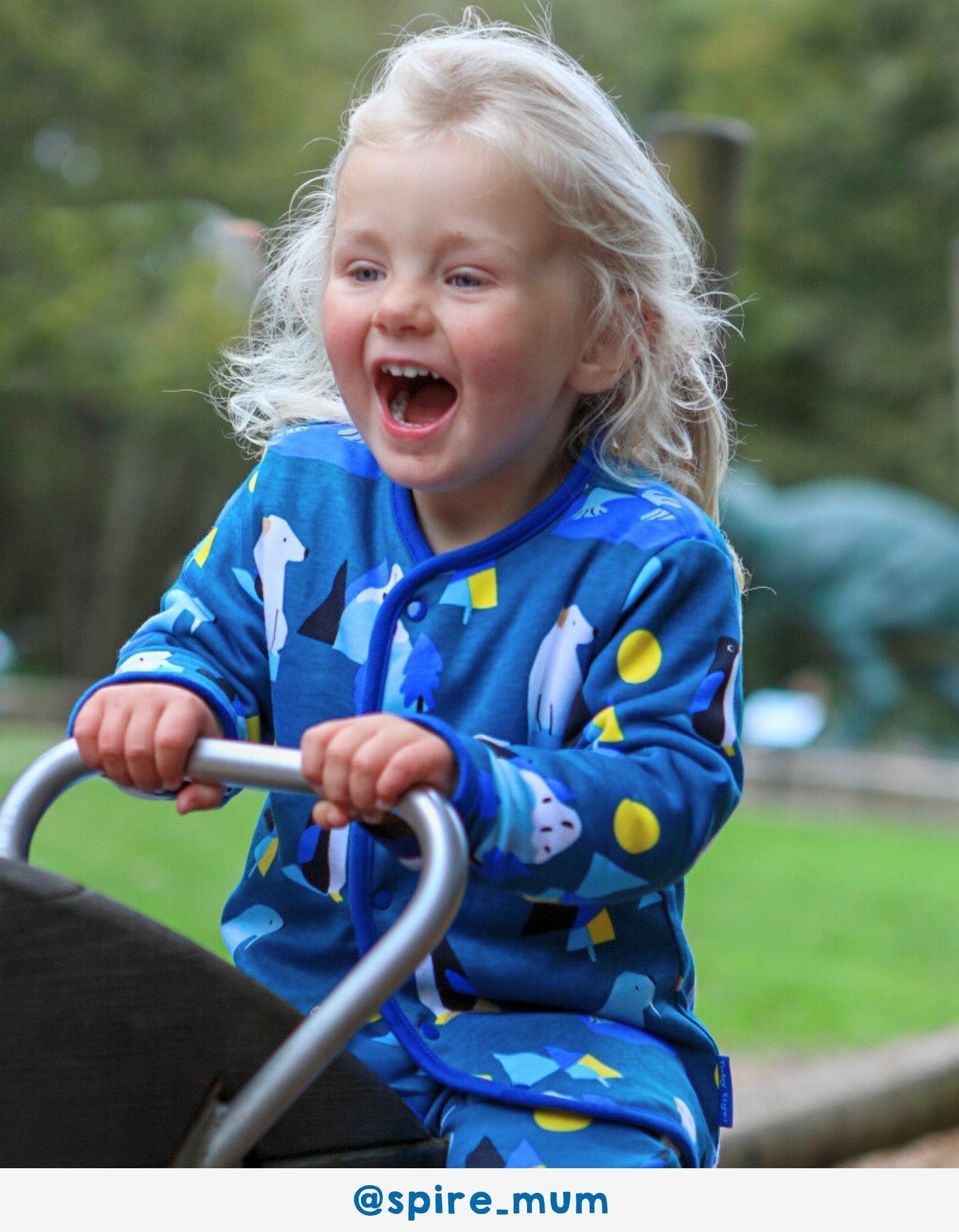 Toby Tiger Organic Reversible Jacket - Arctic Print - Baby&More