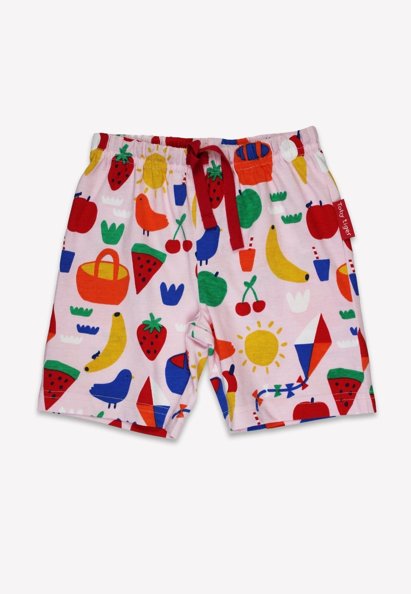Toby Tiger Organic Short Pyjamas - Picnic Print - Baby&More