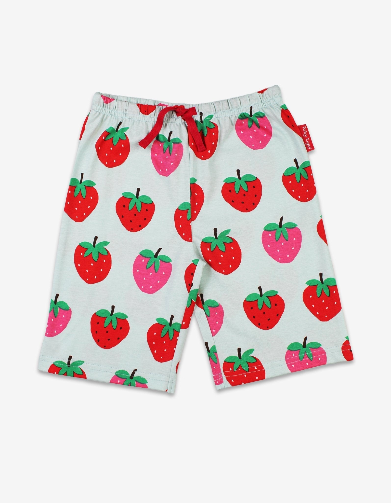 Toby Tiger Organic Short Pyjamas - Strawberry Print - Baby&More