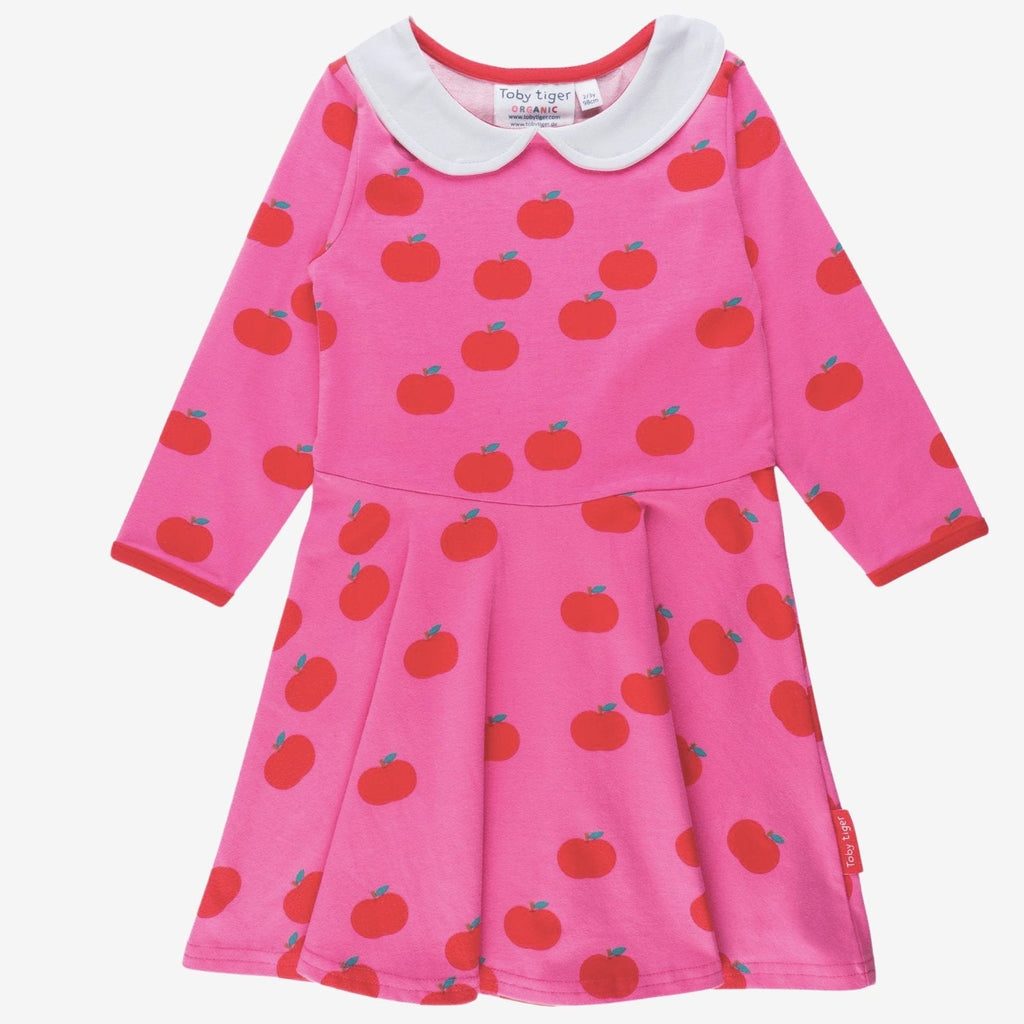 Toby Tiger Organic Skater Dress - Apple Print - Baby&More