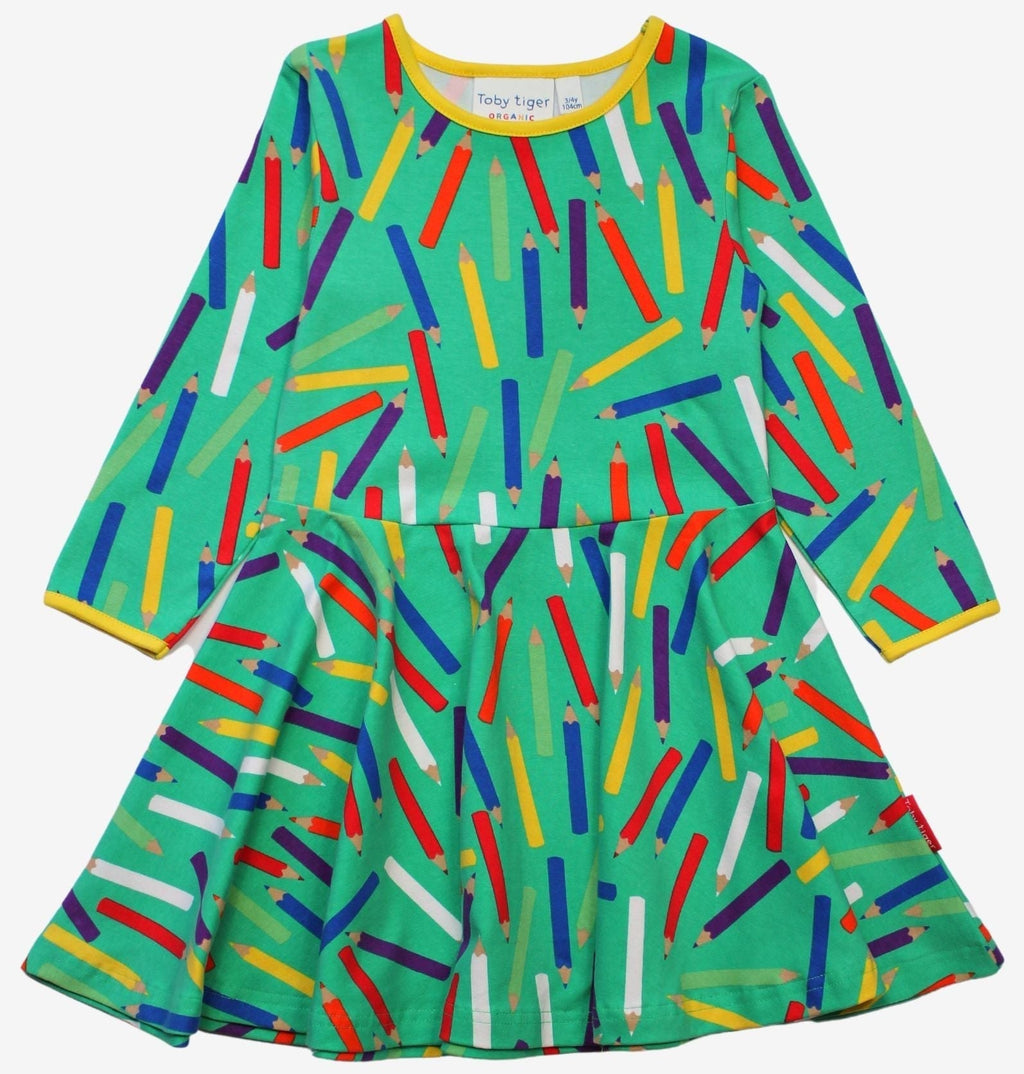 Toby Tiger Organic Skater Dress - Art Print - Baby&More