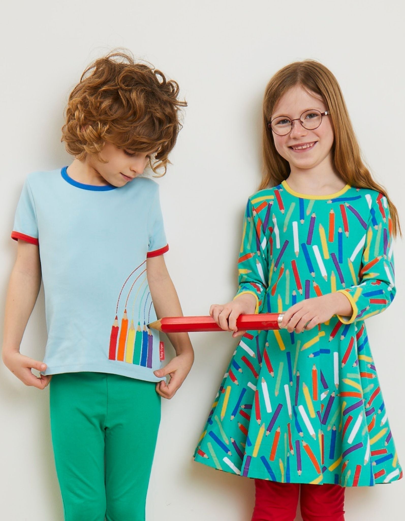 Toby Tiger Organic Skater Dress - Art Print - Baby&More