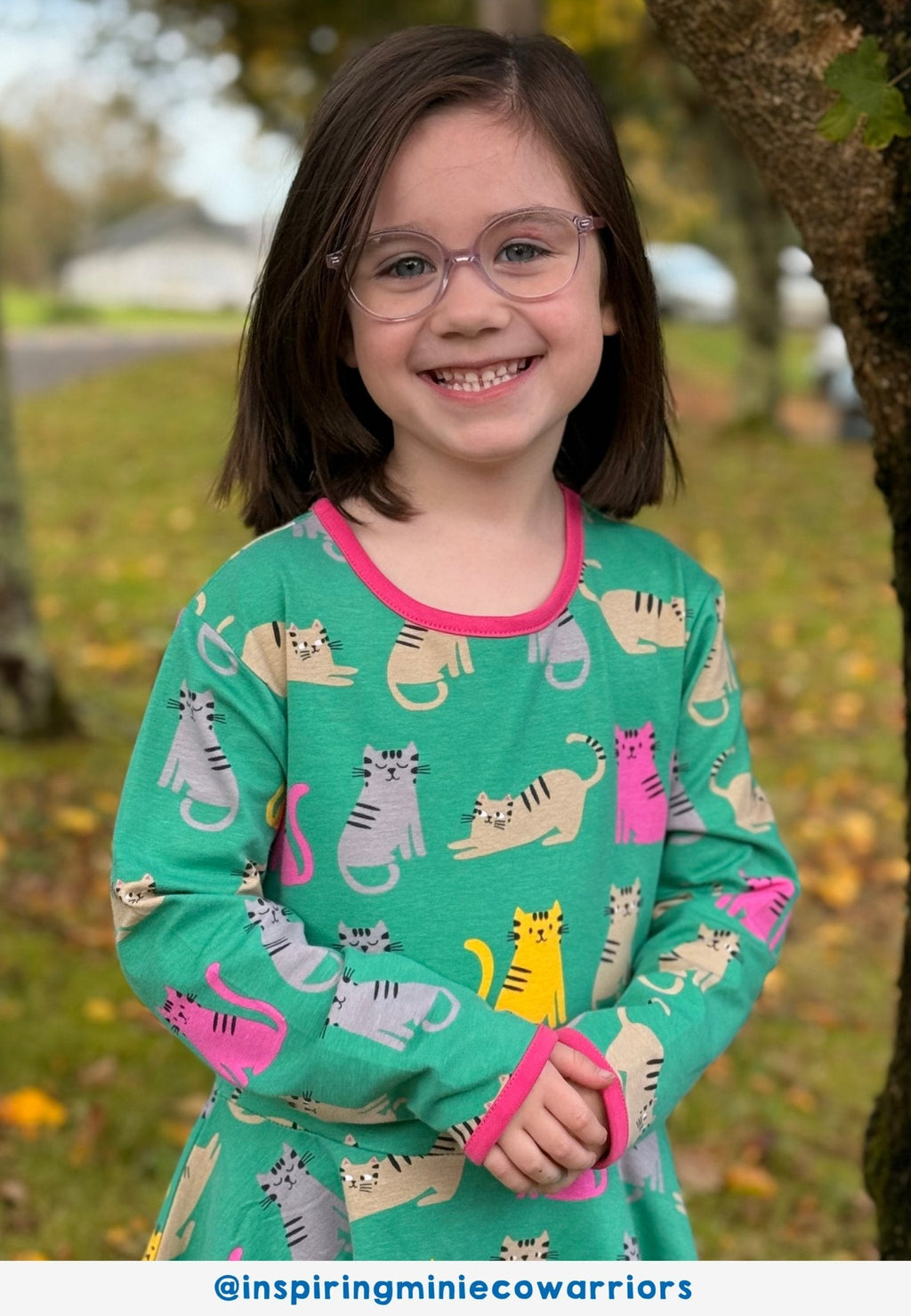 Toby Tiger Organic Skater Dress - Kitten Print - Baby&More