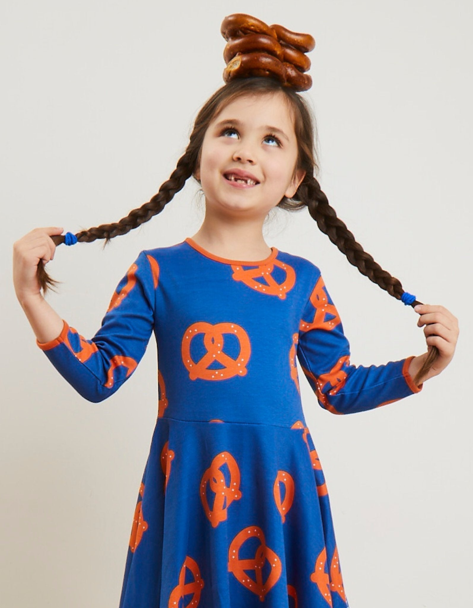 Toby Tiger Organic Skater Dress - Pretzel Print - Baby&More