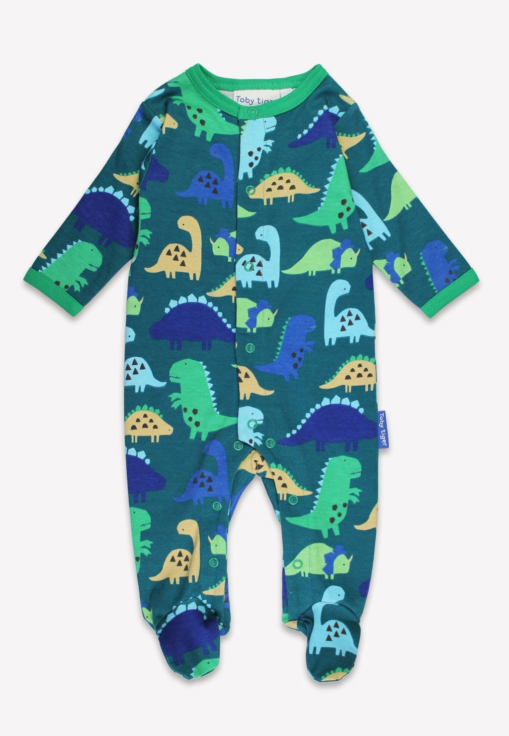 Toby Tiger Organic Sleepsuit - Dinosaur - Baby&More