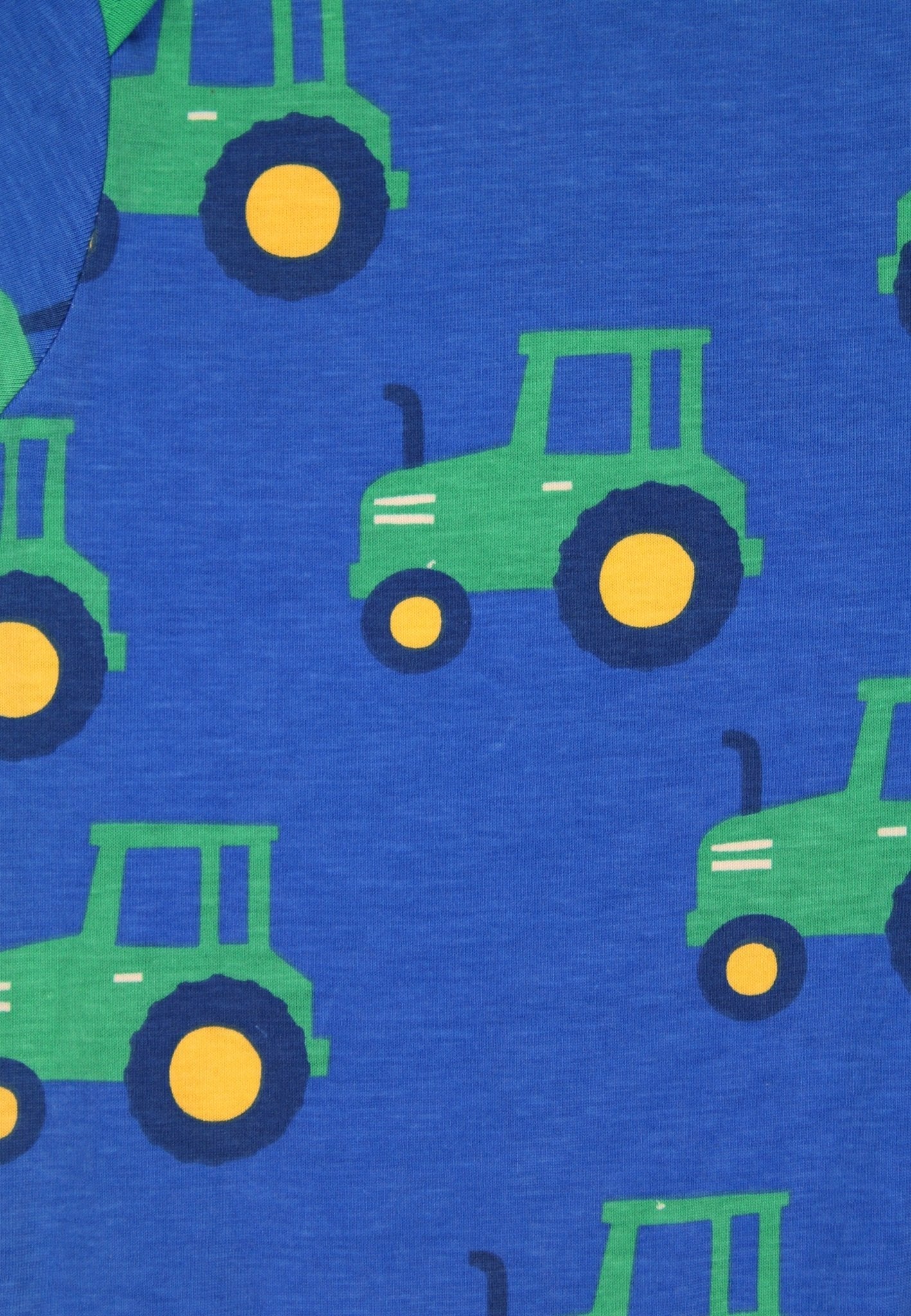Toby Tiger Organic Sleepsuit - Hillside Tractor Print - Baby&More