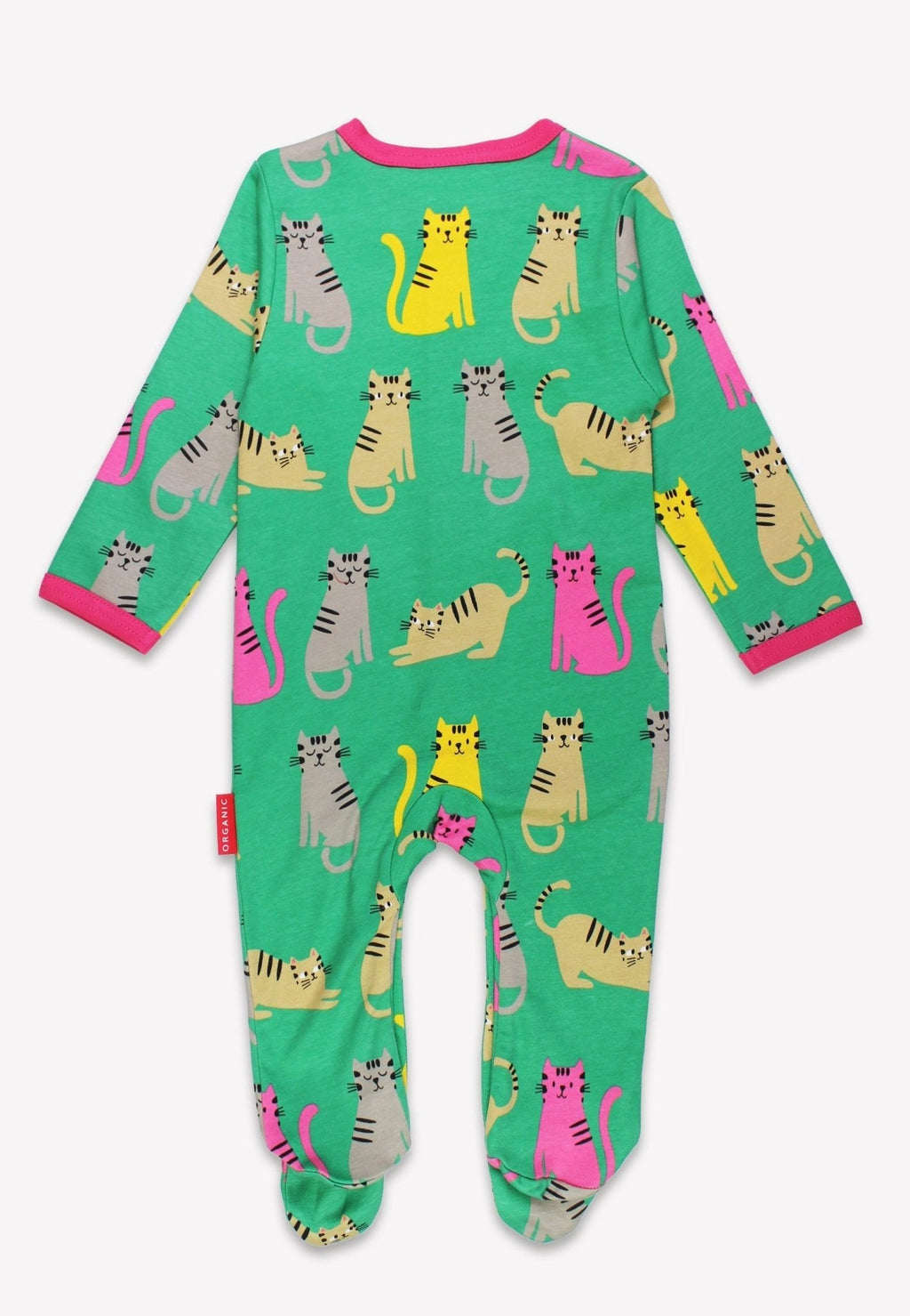 Toby Tiger Organic Sleepsuit - Kitten Print - Baby&More