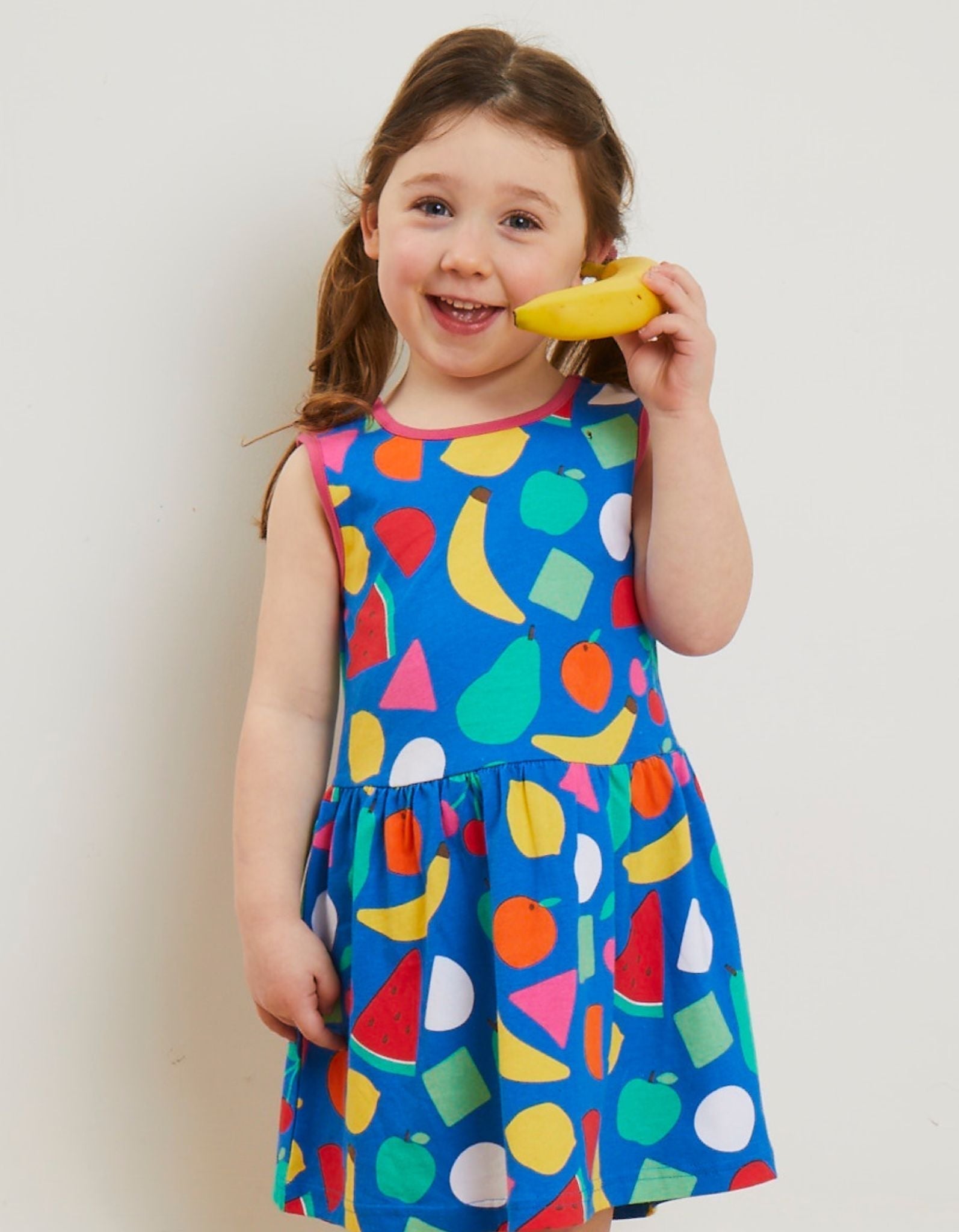 Toby Tiger Organic Summer Dress - Fruit Print - Baby&More