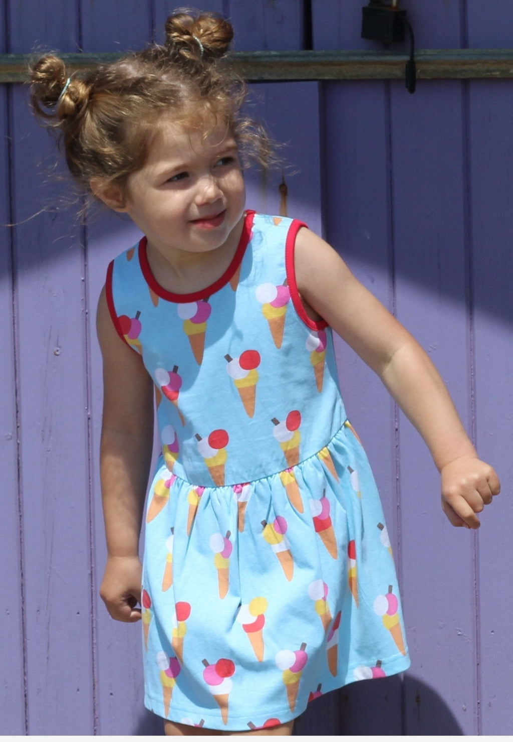 Toby Tiger Organic Summer Dress - Ice Cream Cones - Baby&More