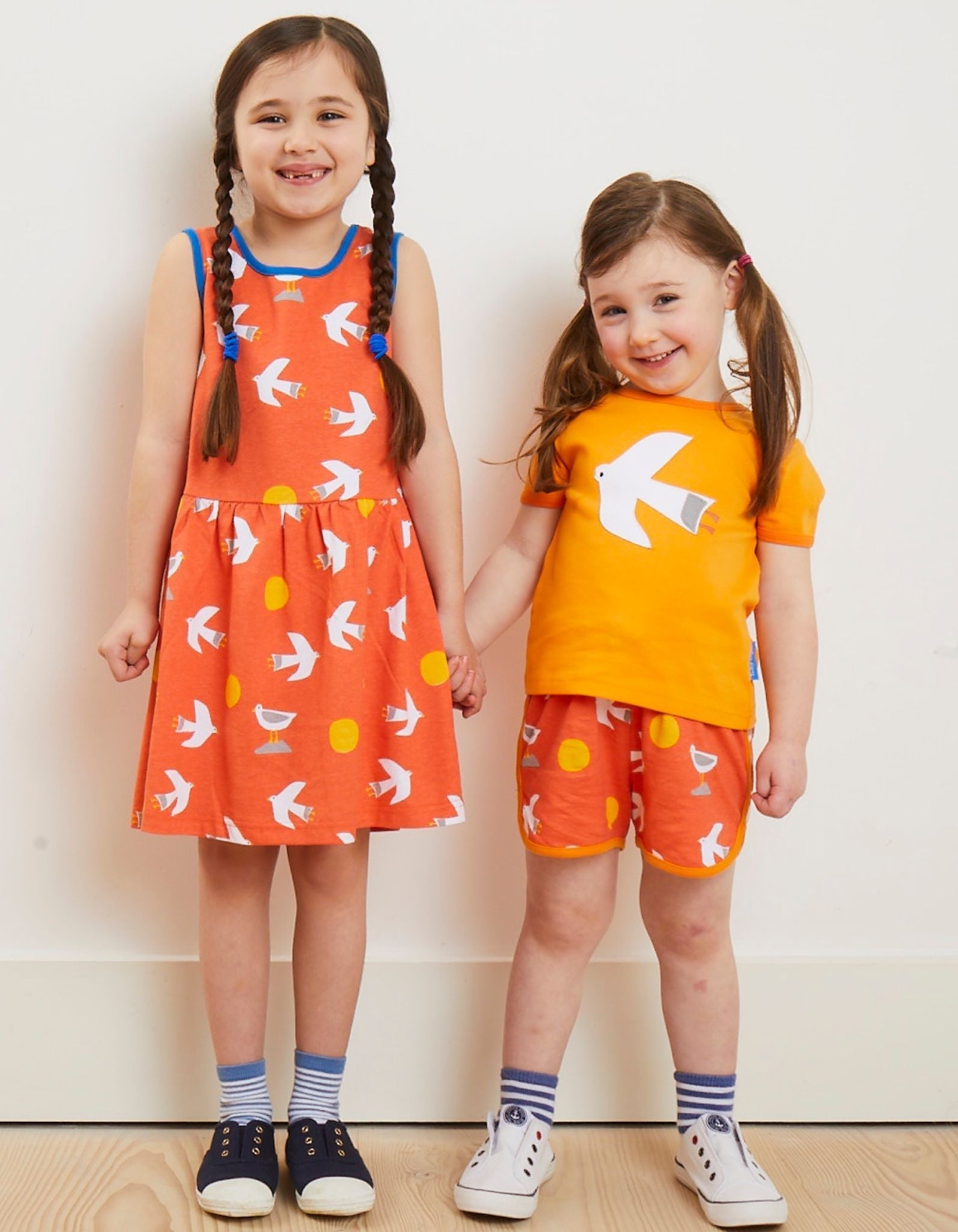Toby Tiger Organic Summer Dress - Seaside Seagull Print - Baby&More