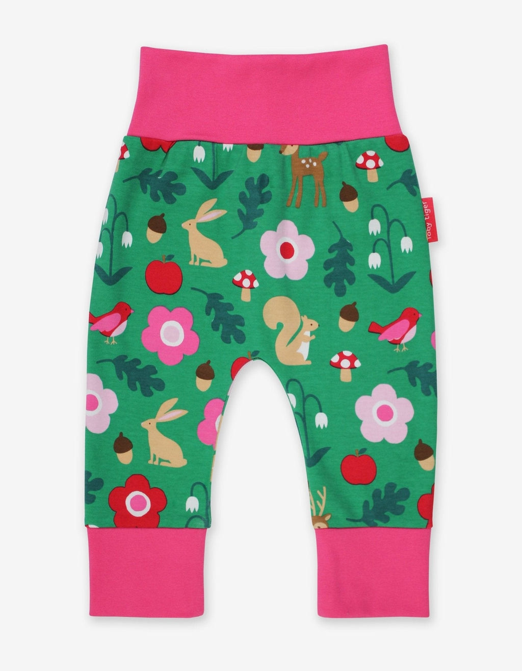 Toby Tiger Organic Yoga Pants - Forest Adventure Print - Baby&More