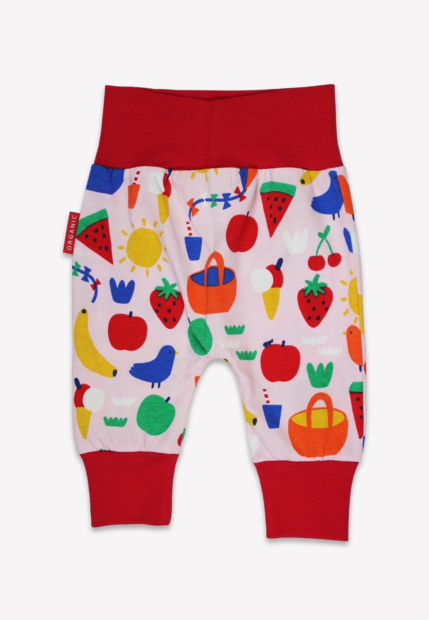Toby Tiger Organic Yoga Pants - Picnic Print - Baby&More