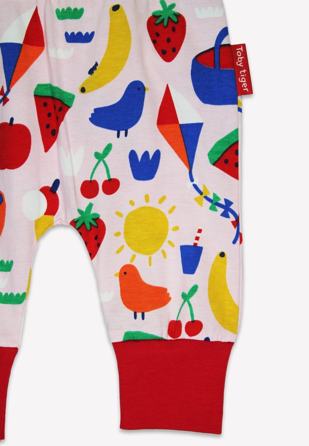 Toby Tiger Organic Yoga Pants - Picnic Print - Baby&More