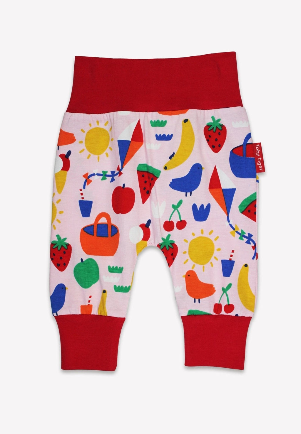 Toby Tiger Organic Yoga Pants - Picnic Print - Baby&More