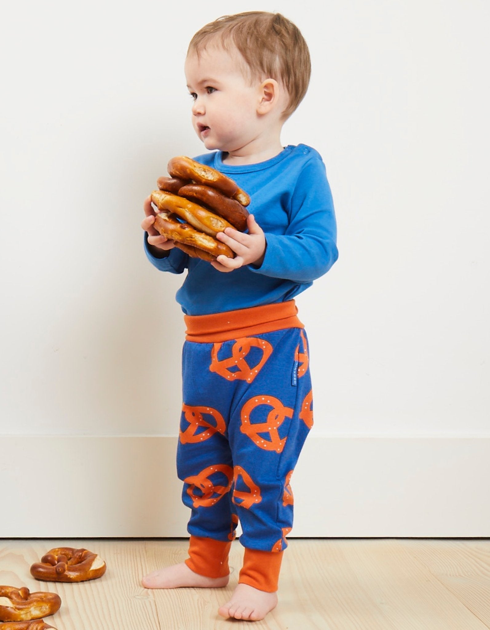 Toby Tiger Organic Yoga Pants - Pretzel Print - Baby&More