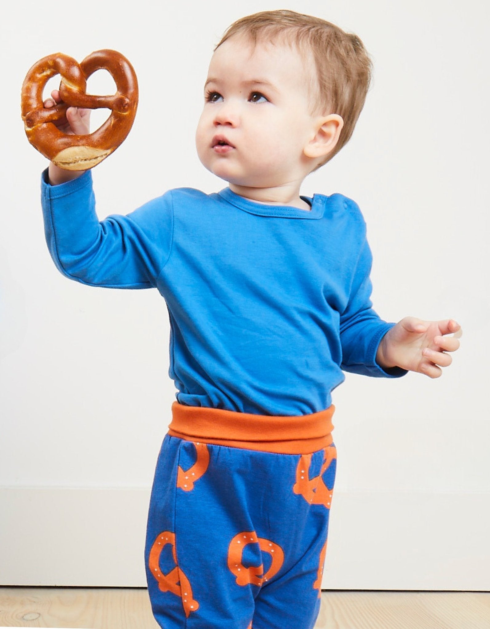 Toby Tiger Organic Yoga Pants - Pretzel Print - Baby&More