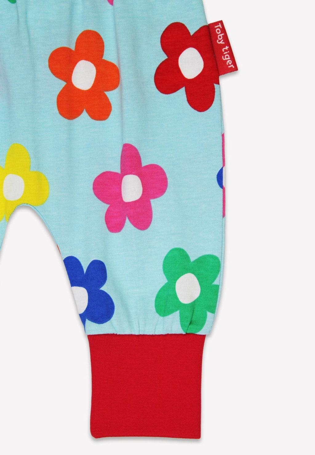 Toby Tiger Organic Yoga Pants - Rainbow Bloom Print - Baby&More
