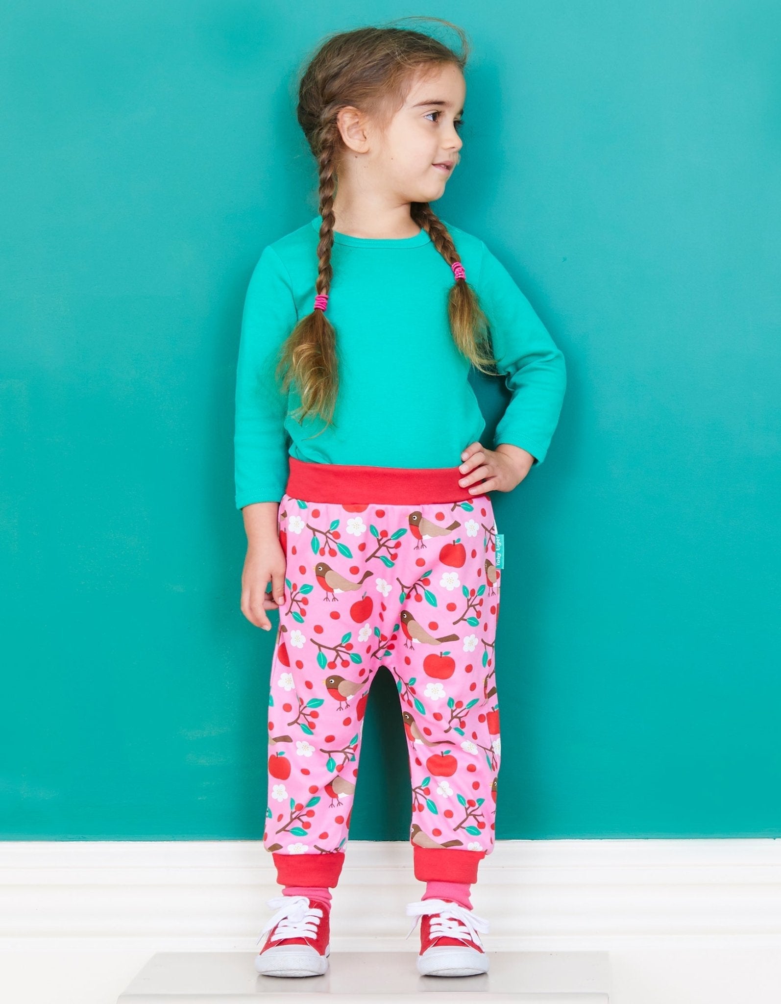 Toby Tiger Organic Yoga Pants - Robin Print - Baby&More