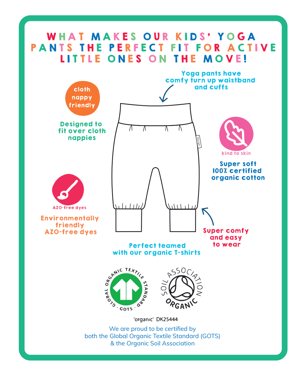 Toby Tiger Organic Yoga Pants - Robin Print - Baby&More